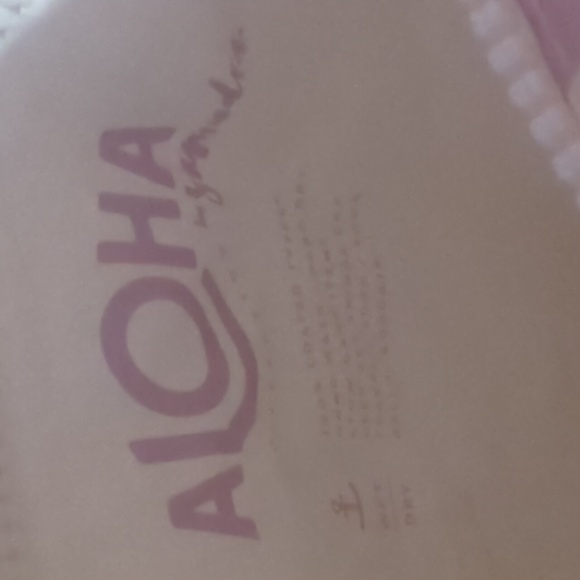 Aloha Reversible Floral Print Tote Bag with Black Straps - Picture 5 of 10